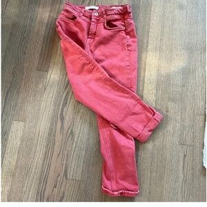 Anthropologie Distressed Pink/Salmon Jeans